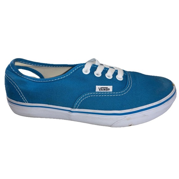VANS Sneakers Men 6 Women 7.5 Blue Low Top Canvas Shoes‎ Skater Lace Up - Picture 5 of 10